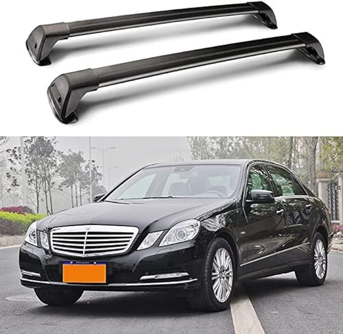 Relingträger für Mercedes Benz E Class W212 Sedan 2009-2016 Dachträger Gepackträger, Aluminiumlegierung, Dachgepäckträger Fahrrad Kajak Trägerhalter