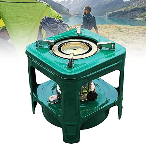Mini Chauffage Pétrole, Réchaud Camping 8 Cœurs, Réchaud Pétrole Portable en Fer Forgé, Réchaud Chauffage Extérieur Léger L'alcool, Au Kérosène Et Au Pétrole A