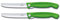 Victorinox 2-tlg Swiss Classic Faltbares Gemüsemesser/Tafelmesser Set, Wellenschliff grün