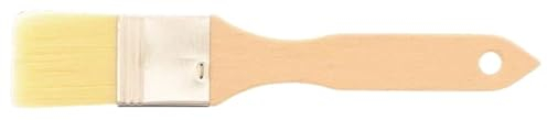 teemando® Haushaltspinsel, flach, 21X3,6 cm, 1,5 Zoll breiter Backpinsel mit Naturborsten