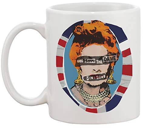 God Save The Dame Weiße Tasse Kaffee Tee Männer Frauen Keramik Coffee Tea Mug Cup