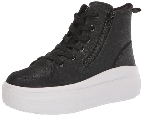 Skechers Girl's Hyperlift Sneaker, Schwarz, 4 Big Kid
