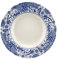 Spode BRO0210 Brocato Set di 4 piatti fondi con bordo 23 cm, blu e bianco