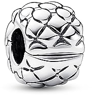 PANDORA Moments Studded Chain Clip Charm aus Sterling Silber, Kompatibel Moments Armbändern Armbänder, 792746C00