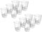 Provance Confezione da 12 bicchierini da liquore Bicchieri da liquore corti Tequila 2cl 4cl 20ml 40ml Bicchieri da vodka Bicchieri in vetro Base rinforzata lavabili