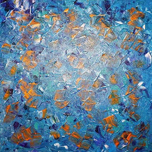 WEISE XXL Acryl BILD Abstrakt Gemälde Leinwand 50 x 50 cm auf Keilrahmen 128/18 NEU