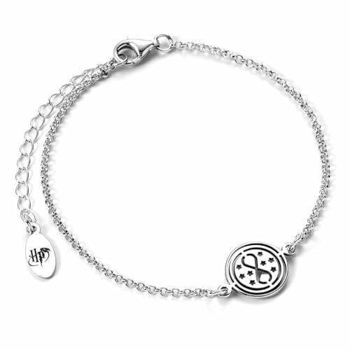 Harry Potter Zeitumkehrer Frauen Armband silberfarben 925er Sterling Silber Fan-Merch, Filme