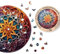 MagicHolz – Holzpuzzle Mandala Unendlicher Reichtum – rundes Holz Puzzle 553 Teile Ø 47 cm – besondere Geschenkidee für Erwachsene & Kinder – inkl.Premium Holzbox