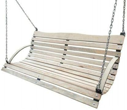 NEU Holz Hollywoodschaukel Bank Sitz ZUR SCHAUKEL 180 150 120 cm + Kette + KARABINER XXL (150)