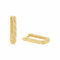 Amor Creolen 925 Sterling Silber Damen Ohrschmuck, 1,6 cm, Gold, Kommt in Schmuck Geschenk Box, 2038288