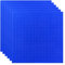 KEWUZY Set of 6 Building Plates, 25 x 25 cm, Compatible with Most, Deep Blue Base Plate