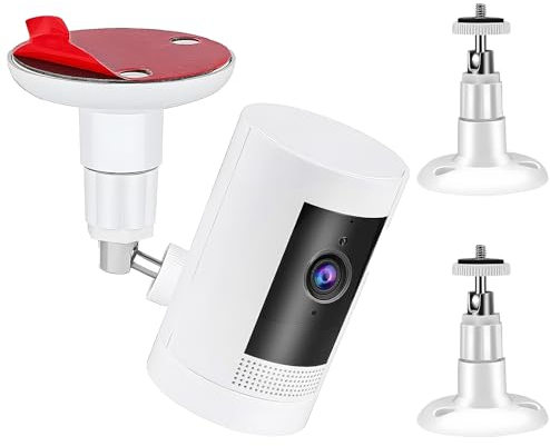 HUSZZM 3 Stück Ring-Kamera Selbstklebende Schraube Kamera Halterung Montagehalterung 360 Grad verstellbar Stick-Up-Halterung für wandhalterung Ring-Überwachungskamera für WYZE Arlo Pro