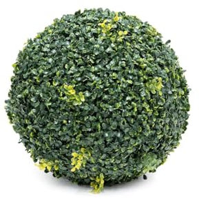 CapitanCasa Boule Buis artificielle ronde sphère herbe à feuilles persistantes décoration extérieure intérieure diamètre 20 cm vert