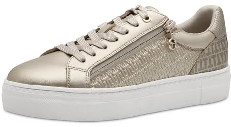 Tamaris Schnürer Damen Vegan Sportlich metallic,EU 41