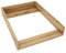 regalik Wickelaufsatz für Hemnes von IKEA, Wickeltischaufsatz für 50 cm Kommoden, Abnehmbar Wickelkommode aufsatz, Gerade Frontplatten, Oak, 72cm x 54cm
