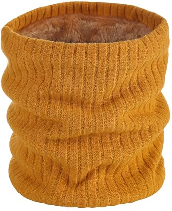 GOODSALEOK Schlauchschal Herren Winter NackenwäRmer Schal Damen HalswäRmer Halstuch MäNner Gesichtsschal Windschutz Weich Gepolstert Halstuch Mit Motorrad Gelb