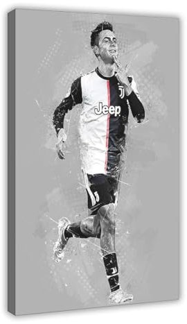 GJHTQLP Paulo Dybala Leinwand-Poster, Schlafzimmer, Dekoration, Landschaft, Büro, Raumdekoration, Geschenk, 30 x 45 cm