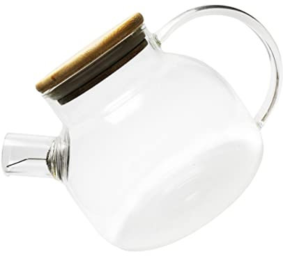 TJLVYCNB Teapot Glass Pitcher with Lid Insulated Teapot Glass Teapot Infusers for Loose Tea Glass Teapot with Removable Coil Glass Tea Kettle Large Capacity Pot Water Pot Glass Tettle Stove