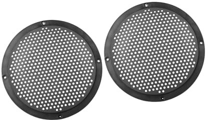 A ABSOPRO 2pz 6'' Auto Plastica per Audio Altoparlante Copertura Maglia Griglia Clacson Protezione Nero Sostituzione dell'articolo