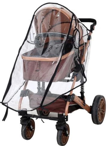 SIRLOMU Regenschutz Kinderwagen Universal Buggy Reise Wetterschutz Winddicht Wasserdicht Schützen vor Sonne Staub Schnee