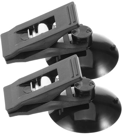 SEWOART Support Photo Voiture Ventouse Pvc Abs, Paire De Clips Voiture Pour Pare-brise, Porte-documents Multi-usage, Tablette Compacte Noire, Utilisation Automobile Quotidienne