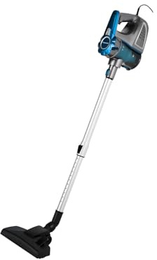 Wintem Scopa Elettrica 600W con Serbatoio 0,8L e 2 Velocità - Aspirapolvere Ciclonico con Filtro Avanzato e Tubo in Metallo Telescopico e Spazzola Multuso - Cavo di 5mt - 20,5x30,5x110cm