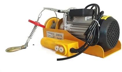 OUTFYT Polipasto eléctrico, grúa Ascensor Multifuncional Hogar Pequeño Elevador Grúa Equipo de elevación Herramientas 12M,Rendimiento MáS Resistente