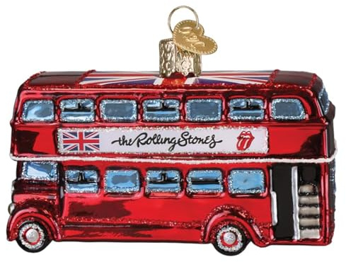 Old World Christmas The Rolling Stones British Bus Glasornament für Weihnachtsbaum
