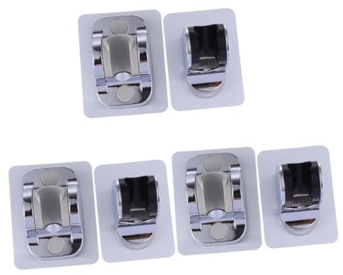 HOMSFOU 6stücke Duschkopfhalterung Bohren Verstellbarer Badezimmer- Hochwertigem Rostfreiem Mit Stabiler Befestigung Für Einfache Installation Und Maximalen