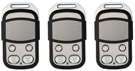 PAGJHRFJG Télécommande pour Portes de Garage 433MHz Ouvre-Porte de Portail Électrique Compatible avec les Télécommandes de Porte de Garage de la Série MOOVO MT4 3PCS