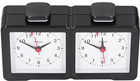 Chess Analog Watch Sustainable Laptop Up Timer For Board Games Competition, Silent Chess Clock For Chinese International I GO, Plastic Shell, AA Battery