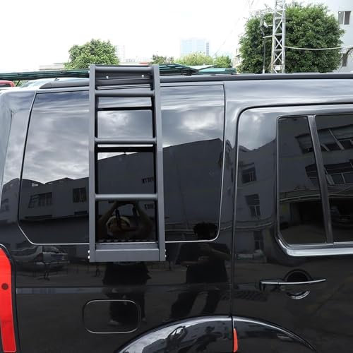 DRYFAL Auto Heckklappenleiter zum Klettern Für LR Discovery 3 Discovery 4 2004-2016 Auto Heckklappe Leiter Schwanz Tür Leiter Hintertürleiter Passend
