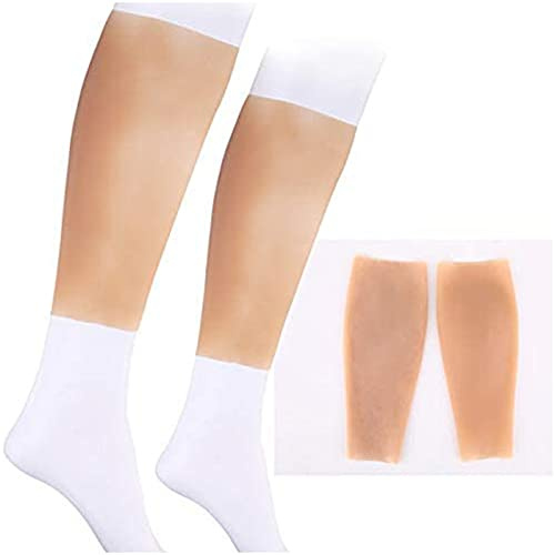GTHTUHFD Faux Mollet en Silicone – Jambe De Mollet Artificielle Réaliste – Manchon en Silicone pour Coussinet De Jambe en Forme De O Et Coussinet De Mollet en Spirale, Orthèse, Ci