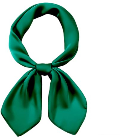 Satin Kopftuch Damen Bandana, 70x70 Cm, Einfarbig, Seidenähnlich | Seidenähnliches Satin-Tuch, Quadratisch. Elegant Als Kopftuch, Halstuch, Haarband Oder Schal. Einfarbig, Weich, Mehrzweck