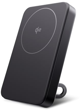 Ecoflow Rapid Mag Power Bank 10,000mAh, Qi2 Certified 15W MagSafe Wireless Charging, Ultra-Slim Magnetic Portable Charger for iPhone 17/16/15, Fast Charging Battery Pack, Black