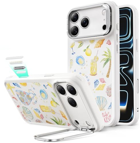 ESR für iPhone 17 Pro Hülle Flex-Ständer, für MagSafe, Sandweiß | Kamerasteuerung, Vergilbungsschutz, 3X Militär-Sturzschutz, Magnetische Handyhülle, Air Guard Ecken