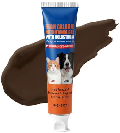 Hochkalorisches Nahrungsergänzungsmittel für den Hund | 120g Unterstützungsformel Von Nährstoff-, Appetit- Und Energie-Boost | Hochkalorisches Hundefutter - Zur Erholung von untergewichtigen Welpen