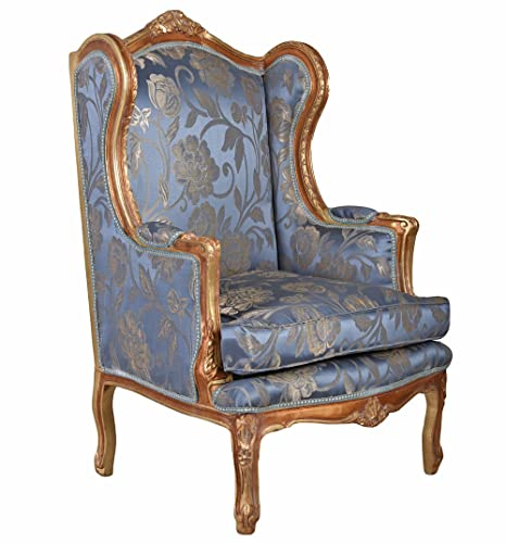 Barocker Ohrensessel Königlicher Thron Armlehnsessel Antik Sessel cat560a26 Palazzo Exklusiv