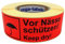 zega-labels Warnetiketten - Vor Nässe schützen! Keep dry! - 500 Stück je Rolle - 150 x 50 mm - Versandaufkleber Papier Leuchtrot stark haftend