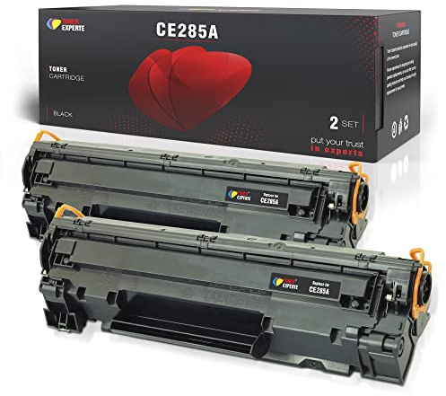 Toner Experte Kompatibel für HP 85A Schwarz Tonerkartusche Ersatz für CE285A für Laserjet Pro P1102 P1102w P1106 M1212nf M1217nfw M1130 M1132 MFP Canon i-Sensys MF3010 Druckerpatronen