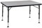 Crespo 1151410 CR ap-273 Tisch, Aluminium, schwarz, 130 x 85 cm