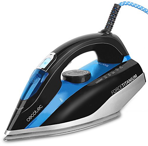 Cecotec Force Titanium 820 i-Pump - Centro de Planchado Vapor 65 g/min, Sensor Movimiento, Modo ECO, 320 Microagujeros, 400 ml, Antical, Sistema Seguridad, Antigoteo, Multicolor, 3200 W