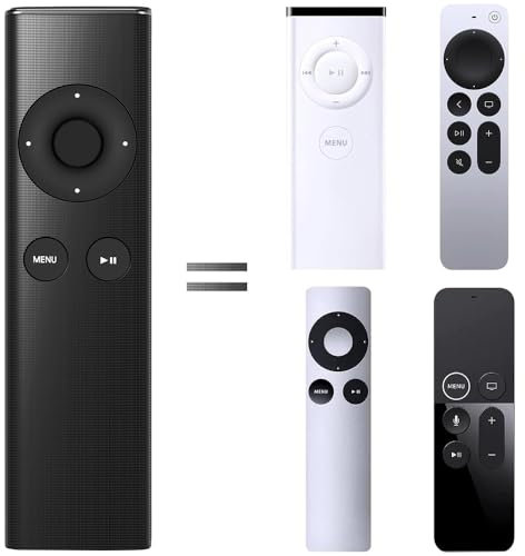 ANKIMI Remote Control Replacement for Apple MC377LLA MD199LLA Remote, Compatible with Apple 2 3 TV Box, Mac Music System iPhone iPad iPod (Black)