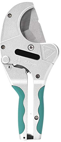 Tagliatubi W0203 2-1/2in 64mm, Forbici Taglio per Tubo a Cricchetto, Utensile Taglio per Filo Resistente per Tagliare Tubi in PVC, PP, PU, PE