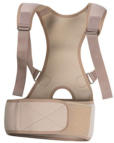 VITALmaxx Rückenkorrektor L/XL creme | Verstellbare Träger | Weiches & flexibles Material für ein komfortables Tragegefühl | Zur kurzfristigen Unterstützung der Körperhaltung