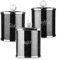 Youyijia 3pcs Diamante Glass Crushed Diamond Tea Coffee Sugar Jars Reusable Crystal Filled Tea Coffee Canisters with Lid for Kitchen Home Present