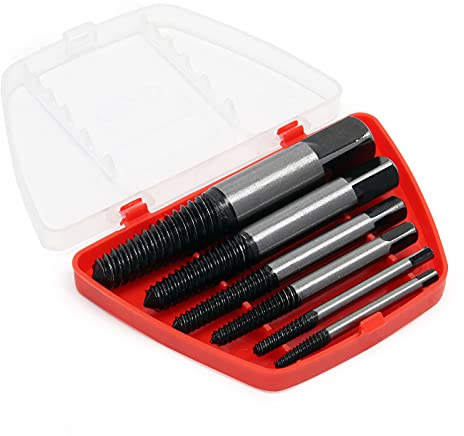 XPOtool 6-tlg Ausdreher Satz für 3–25mm (M3–M25) Schrauben und Bolzen Linksausdreher aus Carbonstahl