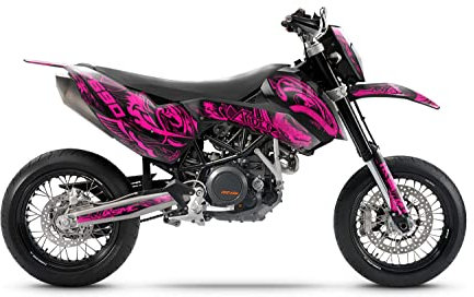 ARider Dekor (Aufkleber) passend für KTM 690 SMC 2008-2011 | Dragon Edition (Pink)