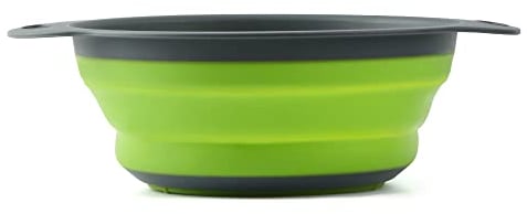 Silicone Collapsible Colander Sieve, Kitchen Foldable Colander Silicone Strainer, Environmentally Friendly Non-Toxic Easy to Clean.