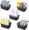 Under Sink Storage Boxes – Strong Storage Baskets with Handles – Home, Kitchen and Bathroom Organiser – Rectangular Multi Use Storage Boxes –– Stackable Pantry Basket – Black, 5pcs – by Stackzy